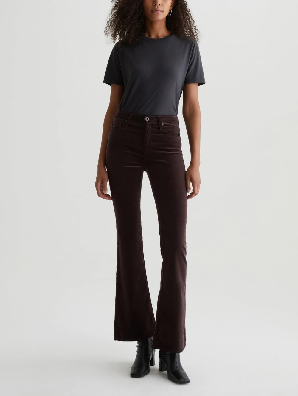 NWT AG Adriano Goldschmied TALL Long Farrah Boot Chocolate Brown Bootcut Pants - Picture 3 of 14